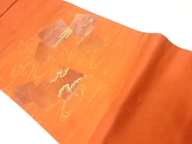 JAPANESE NAGOYA OBI / WOVEN SHIKISHI PATTERN